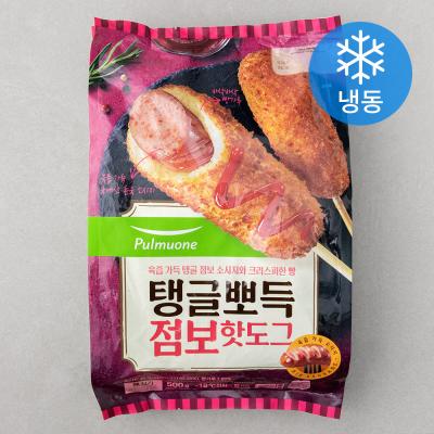 풀무원 모짜렐라 핫도그 풀무원 탱글뽀득 점보 핫도그 (냉동), 100g, 5개입