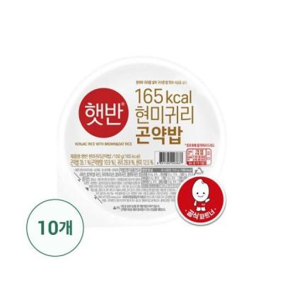 귀리밥 [씨제이제일제당]햇반 현미귀리곤약밥 150g x 10개, 단일상품