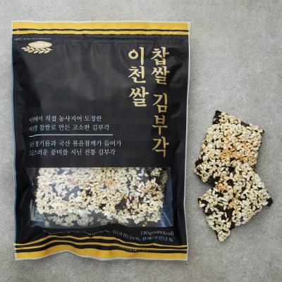 김부각 [로켓프레시] 건어물학교 이천쌀 찹쌀 김부각, 1개, 130g