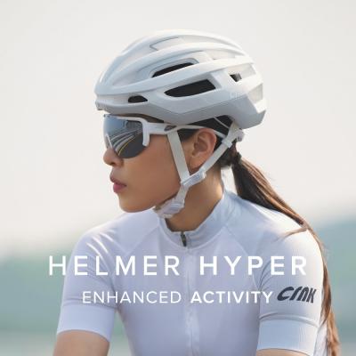 자전거헬멧 크랭크 CRNK 헬머 하이퍼 HELMER HYPER 자전거 로드 경량 헬멧 아시안핏 KC, 화이트