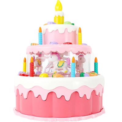 뽀로로코딩컴퓨터 해피플레이 멜로디 회전목마 케이크 생일 촛불끄기 장난감