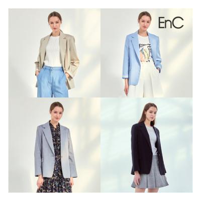 ENC [이앤씨] [EnC] 23SS 시그니처 린넨 블렌드 텐션 재킷 1종 (ENJK32562A)