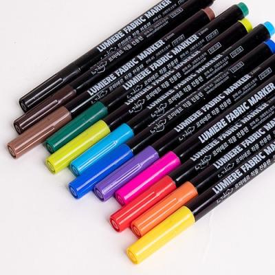 민화 르미에르 직물전용펜 기본12색, 형광6색(낱색,세트구성), 기본12색(10%할인적용)